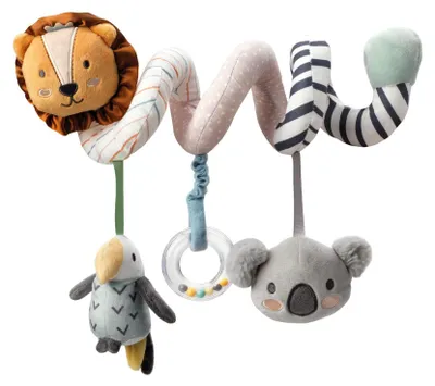 Produktbild von Nuby Kinderwagen-Spirale mit Sensorik-Plüschtier, ab Geburt, Tierabenteuer