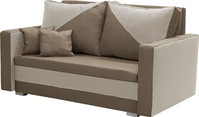 Produktbild von 2-Sitzer-Sofa mit Schlaffunktion ASTO1 - Braun/Beige