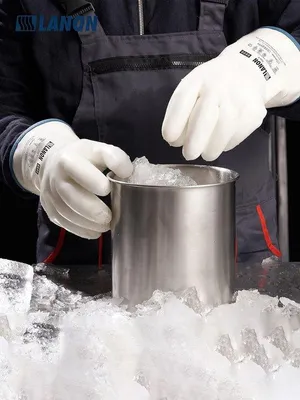 Produktbild von Famanu Silikonhandschuhe hitzebeständig - Weiß, Größe 11