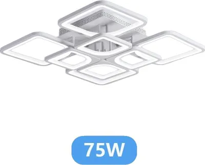 Obrázek produktu pro Stropní světlo, stmívatelné, LED, s dálkovým ovládáním, bílé 4 a 4