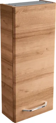 Zdjęcie produktu dla FACKELMANN szafka wisząca MILANO / Szafka łazienkowa z cichym domykiem / Wymiary (szer. x wys. x gł.): ok. 30 x 68 x 15 cm / Szafka łazienkowa z 1 drzwiami / Zawiasy drzwi do wyboru / Korpus: jasnobrązowy / Front: jasnobrązowy