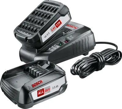 Obrázek produktu pro Bosch 1600A011LD, Sada baterie a nabíječky, Lithium-ion (Li-ion), 2,5 Ah, 18 V, Bosch, 18V POWER FOR ALL ALLIANCE