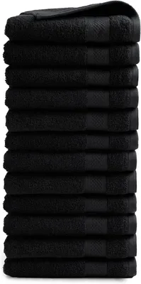 Immagine prodotto di Set di asciugamani, 12 pezzi, 50 x 100 cm, 100% cotone, 500 g/m², per il bagno