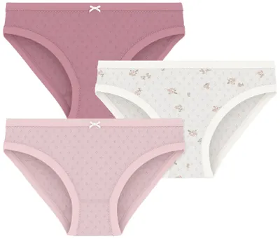 Productafbeelding van Pe Bateau setje kinderslips van katoen, met bloemenprint, maat 2 jaar