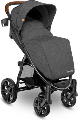 Immagine prodotto di Passeggino Lionelo Annet Plus fino a 22 kg, capottina XXL, sospensioni, ruote ER di grandi dimensioni, funzione reclinabile, zanzariera, portabicchieri, coprigambe