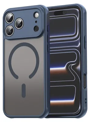 Zdjęcie produktu dla Techsuit - HaloFrost II MagSafe etui na iPhone 17 Pro - granatowe