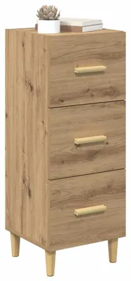Immagine prodotto di vidaXL Credenza Artisan in rovere 34,5 x 34 x 90 cm Materiale in legno