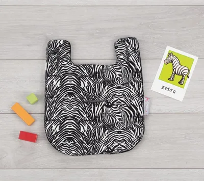 Image de CuddleCo Comfy-Cush, mini-couche poussette, 41x34cm, Zebra