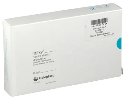 Immagine prodotto di Brava Cerotto Elastico A Mezzaluna Idrocolloide Per Stomia 20 Pezzi