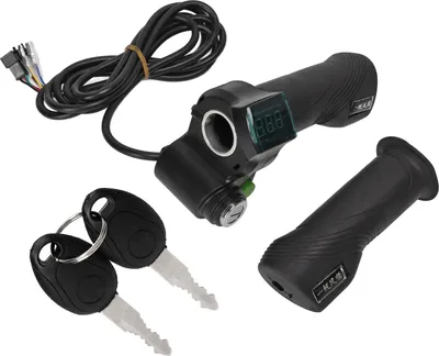Imagen del producto de Manillar acelerador para bicicleta eléctrica, kit de empuñaduras aceleradoras para bicicleta eléctrica, manillar de control de velocidad para bicicleta eléctrica, empuñadura aceleradora de control de velocidad para bicicleta, kit de bloqueo de empuñadura aceleradora de velocidad para bicicleta, accesorio para bicicleta