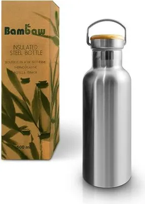 Immagine prodotto di BamBaw bottiglia termica in acciaio inox formato: 500ml, colore originale: 500ml