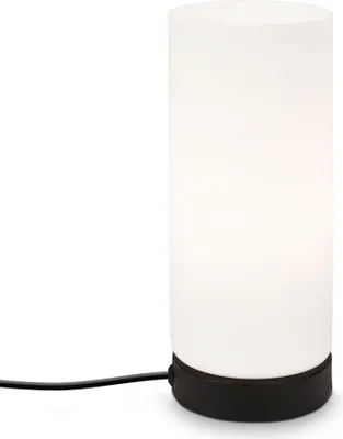 Produktbild von Tischleuchte BRILONER LEUCHTEN PAIPA, 40 W, IP20, schwarz, Glas-Metall, exkl. 1x E14, Ø 10 cm