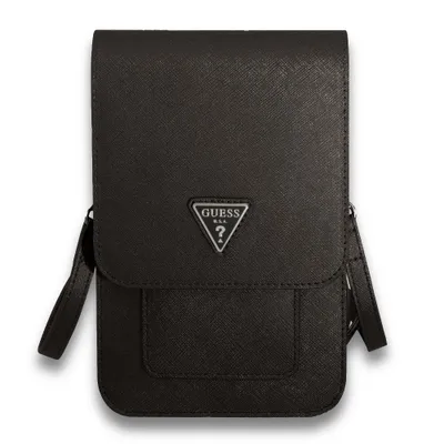 Obrázok produktu pre Guess Kabelka Guwbsatmbk Black/Black Saffiano Triangle