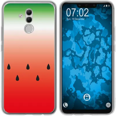 Produktbild von PhoneNatic Case kompatibel mit Huawei Mate 20 Lite Silikon-Hülle Sommer Melone M5