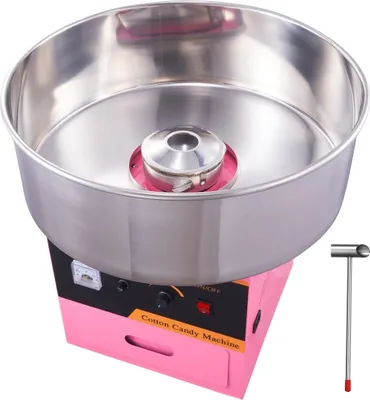 Immagine prodotto di Macchina per zucchero filato 1000 W - Macchina per zucchero filato commerciale - Ciotola, paletta e cassetto in acciaio inox - Per la casa, le feste di compleanno dei bambini e le celebrazioni familiari - Rosa