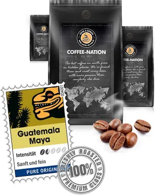 Produktbild von Kaffee GUATEMALA MAYA von Coffee-Nation, 500g Bohnen