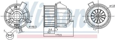 Produktbild von NISSENS 87617 Innenraumgebläse