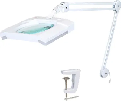 Obrázek produktu pro WETEC Lupenleuchte 445-B, hranatá (svítidlo, pracovní lampa, pracovní lupa)