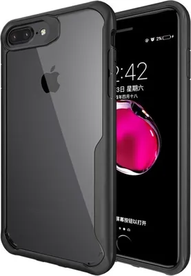 Produktbild von Schutzhülle für iPhone 7 Plus Bumper Cover Case Panzer Hülle Tasche Black
