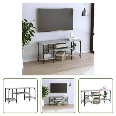 Produktbild von The Living Store TV-Schrank Grau Sonoma 102x35x45,5 cm Holzwerkstoff