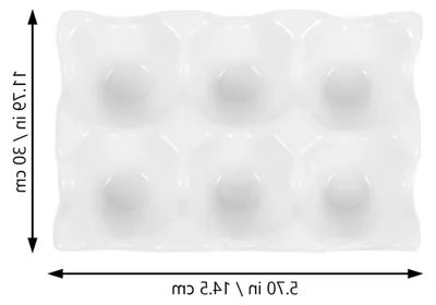 Produktbild von Eierhalter aus Keramik für 6 Eier in Mattweiß – Küchenorganizer