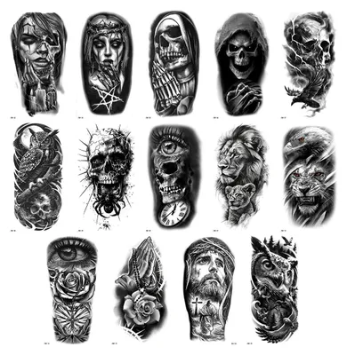 Image de INF Stickers Tatouages Temporaires d'Été - Lot de 14, Transfert d'Eau, Imperméables et Résistants à la Transpiration