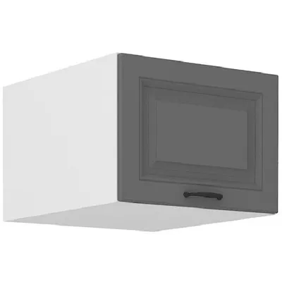 Immagine prodotto di Armadietto superiore con anta a battente SOPHIA - larghezza 50 cm, grigio / bianco