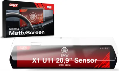 Produktbild von Matte Autodisplayfolie für BMW X1 U11 Sensor (2023-2025), Grizz Protector