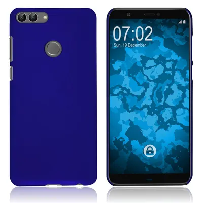 Produktbild von PhoneNatic Case kompatibel mit Huawei P Smart - Hülle blau gummiert Hard-case Cover