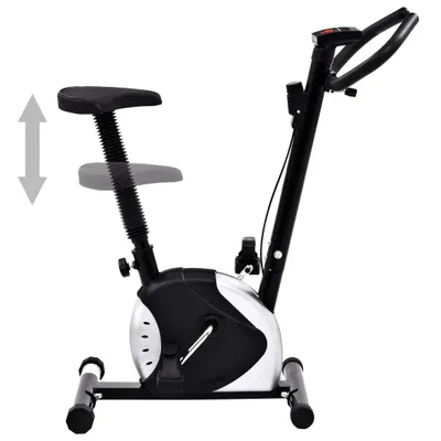 Zdjęcie produktu dla vidaXL Rower treningowy z napędem pasowym czarny