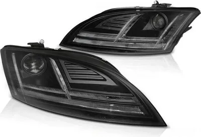 Produktbild von XENON LED Tagfahrlicht Scheinwerfer passend für Audi TT 8J 10-14 schwarz mit Kurvenlicht