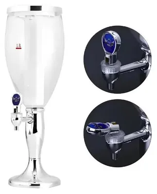 Obrázek produktu pro Pivní věž 1,5L s LED podsvícením, distributor piva s chlazením ledem