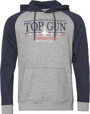 Produktbild von Top Gun Hoodie TG24037 Herren grey-melange/navy M