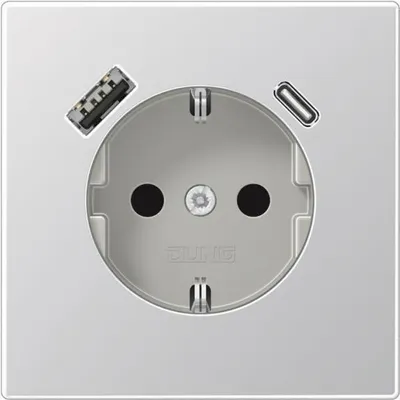 Produktbild von Jung SCHUKO-Steckdose m.USB AL1520-15CA Typ AC
