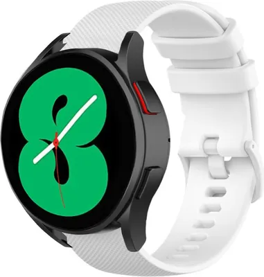 Produktbild von Strap-it Samsung Galaxy Watch 4 40mm Luxus-Silikonarmband (Weiß)