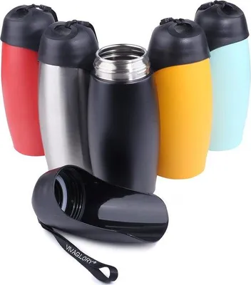 Immagine prodotto di Borraccia in acciaio inossidabile per cani, 750 ml, nera, senza BPA