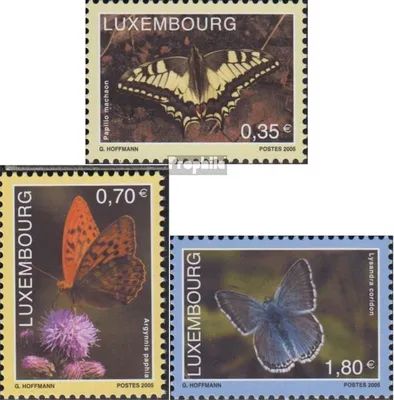 Produktbild von Briefmarken Luxemburg 2005 Mi 1684-1686 (kompl.Ausg.) postfrisch Schmetterlinge
