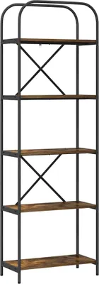 Obrázok produktu pre vidaXL Údená dubová knižnica 60 x 30 x 183 cm materiál na báze dreva