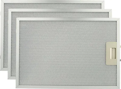 Produktbild von vhbw 3x Filter Metallfettfilter kompatibel mit Bosch JD 66 BW 50, 69 BW 50, 66 WW 50, 69 WW 50 Dunstabzugshaube - 38,8 x 26,5 x 0,9 cm, Metall