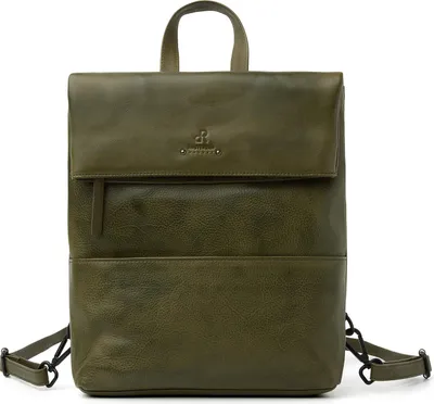 Produktbild von dR Amsterdam Rucksack | Rucksack Leder | Ledertasche | Lederrucksack | Lederrucksack Laptop | Tampa - 933693 Olive