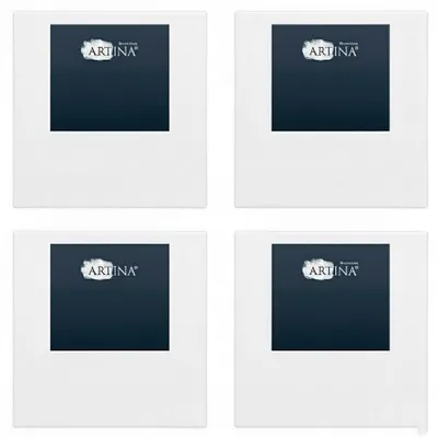 Produktbild von Artina Keilrahmen Leinwand Premium, 40x40cm, 4er Set