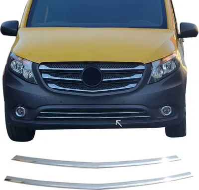Image de Moulure de Grille de Calandre pour Mercedes Vito W447 2014-2023 Chromé 2Pcs