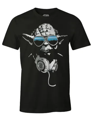 Produktbild von Star Wars Tričko S Black DJ Yoda Unisex