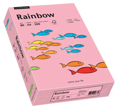 Zdjęcie produktu dla Papier do kopiowania Papyrus Rainbow różowy DIN A4 80g 500 arkuszy