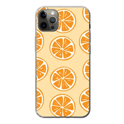 Produktbild von MuchoWow® Handyhülle Schutzhülle Hülle für iPhone 12 Pro Max Obst - Orange - Tropisch Silikon Softcase Handy Hülle - Hartschale