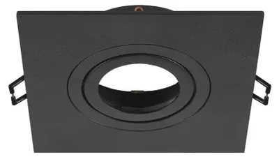 Image de SLV 1007635 NEW TRIA 75 XL, anneau d'encastrement dans le plafond, L : 11 L : 11 H : 2.6 cm, noir