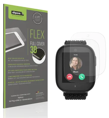 Image de 2x Full Cover mat Film pour Xplora X6 Play eSIM (2. Generation) Film de protection ecrán