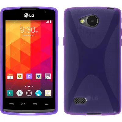 Produktbild von PhoneNatic Case kompatibel mit LG Joy - lila Silikon Hülle X-Style + 2 Schutzfolien