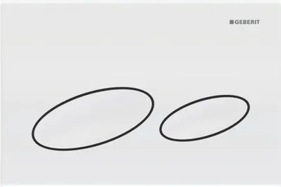Image de Plaque de recouvrement Geberit Kappa20 pourdepuis dessus/devant blanc
