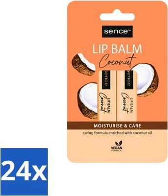 Immagine prodotto di Sence - Idratare e curare - Duo di balsami per le labbra - Nutriente - 2 x 4,3 g - Confezione risparmio - 24 pezzi